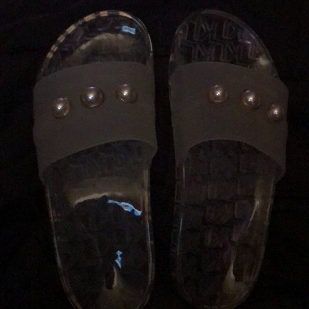 NWOT!!! Clear Karl Lagerfeld Slides!!!Size 8